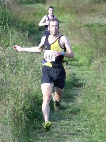 Chris Roberts nears the finish at the CMM.