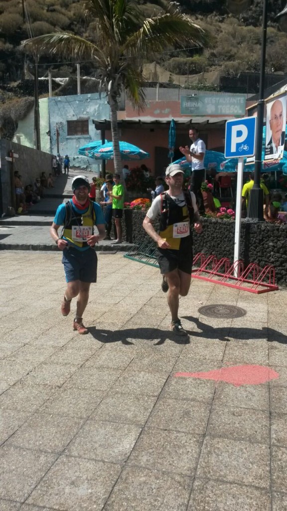 Tom Ratcliffe and Chris Roberts finish Transvulcania Marathon