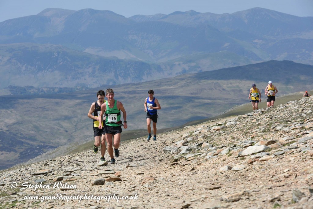 Sam Allin approaches summit of Helvellyn