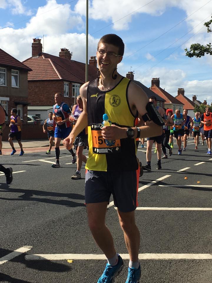 Stephen Robson at the Great North Run