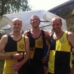 Simon, Chris and Phil at the finish