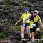 Stef Durkin at the top of the descent